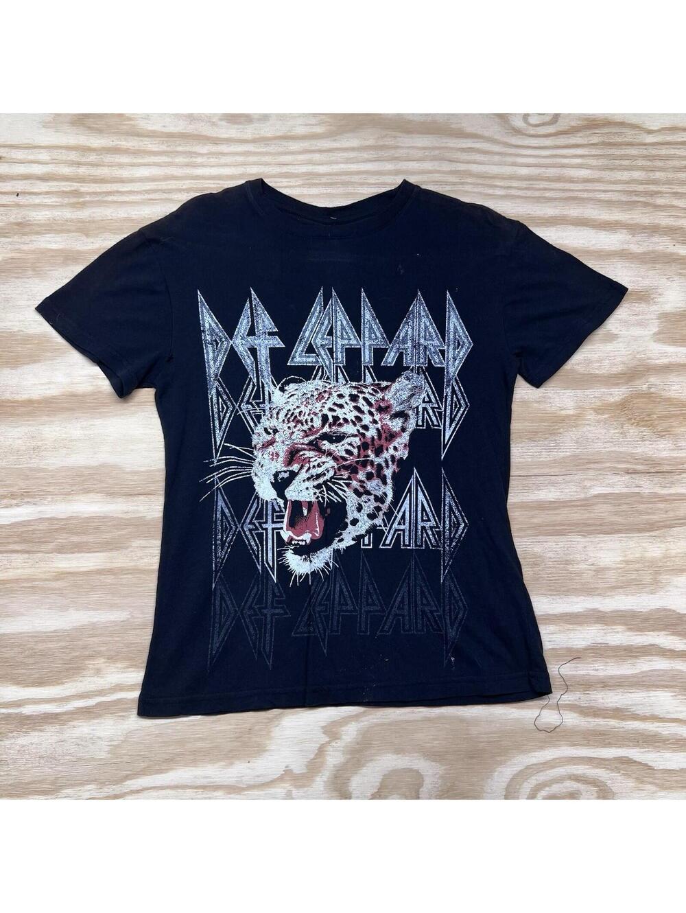 Def Leppard Rock And Roll Classic Band Music Black Modern Band Tee Sz X-Small